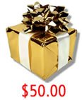 $50.00 gift certificate