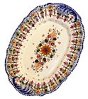 Floral Majolica Platter