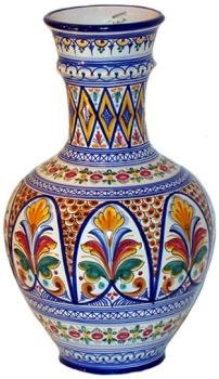 Majolica Blue Vase