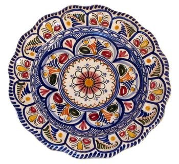 Majolica Blue Plate
