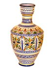 Majolica Floral Vase