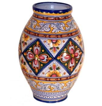 Decorative Toledo Majolica Vase