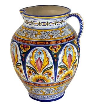 Large Majolica De La Cal Jar