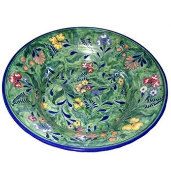 Green Puebla Talavera Bowl