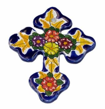 Talavera Colonial Cross  Mini