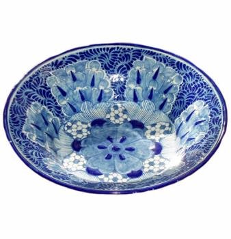 Blue and White MexicanTalavera Bowl