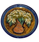 Calla Lily Mexican Talavera Plate