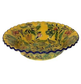 Talavera Bowl with Yellow Background