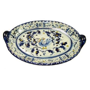 Talavera Oval Rooster Platter