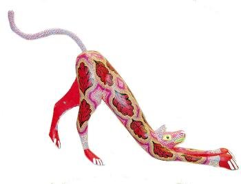 Oaxaca Alebrije Stretching Cat