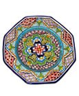Octogonal Classic Talavera Plate