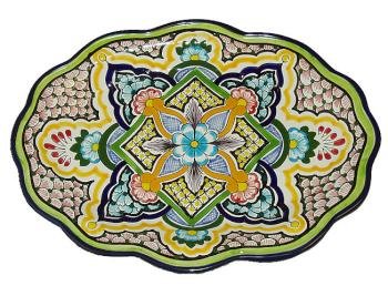 Oval Leal Talavera Platter