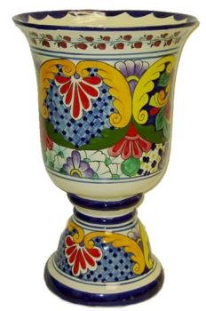 Goblet Talavera Planter Flowerpot