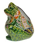 Multicolor Talavera Frog Planter