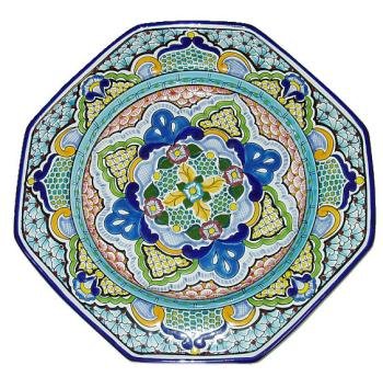 Octogonal Talavera Plate