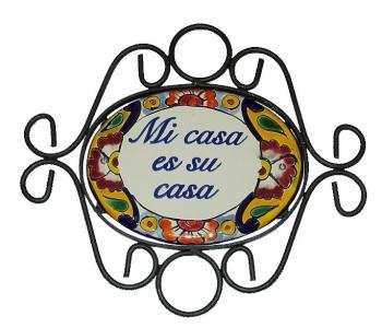 Mi Casa es su Casa Talavera Plate