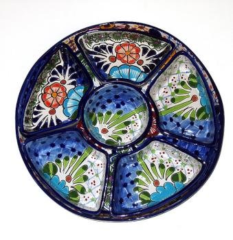 Chip and Dip Colorful Talavera Platter