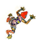 Red Head Talavera Large Frog