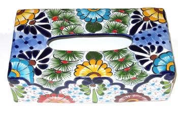 Talavera Tissue Box Cover