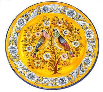 Large Spain Majolica Platter