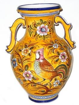 Double Handled Spanish Majolica Jar