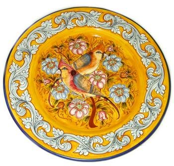 Round Spanish Majolica Platter