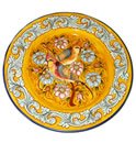 Round Spanish Majolica Platter