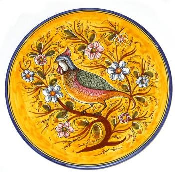 Round De La Cal Majolica Platter
