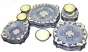Imperial Puebla Azul Dinner Set