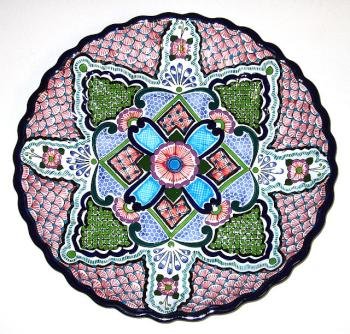Round Leal Talavera Platter