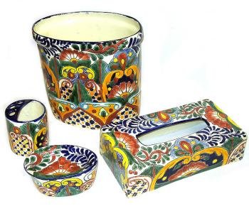 Talavera Bathroom Set