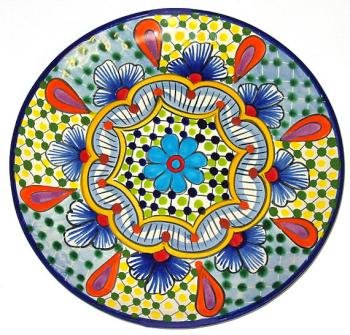 Round Wall Mount Talavera Plate