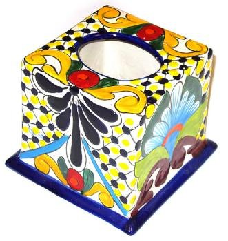 Talavera Tissue Box Cover