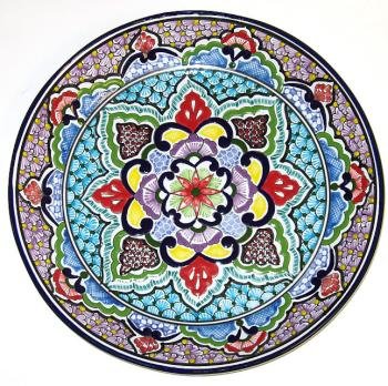 Round Mexican Talavera Platter