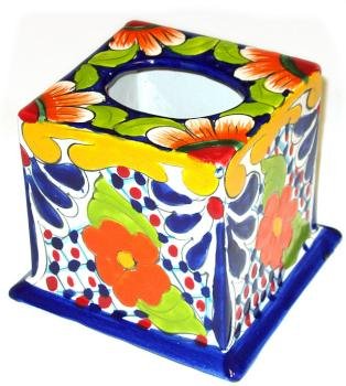 Puebla Talavera Tissue Box Cover