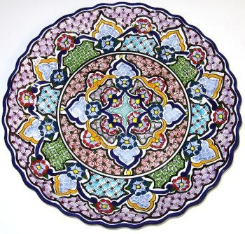 Leal Puebla Talavera Pottery Platter