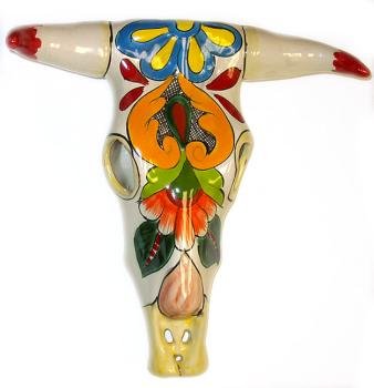 Decorative Colorful Talavera Cow