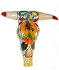 Decorative Colorful Talavera Cow