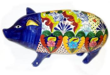 Colorful Talavera Pig