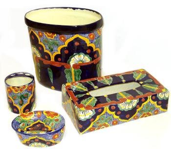 Royal Talavera Bathroom Set
