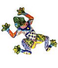Colorful Consigno Talavera Pottery Frog