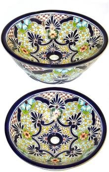 Puebla Round Talavera Sink