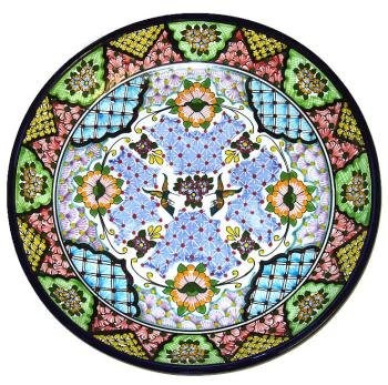 Round Wall Mount Leal Talavera Platter