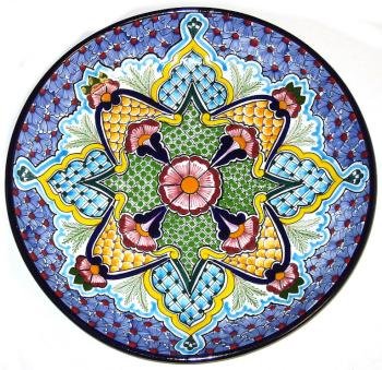 Round Wall Mount Puebla Talavera Platter