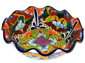 Round Mexican Talavera Bowl