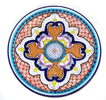 Leal Puebla Round Talavera Plate