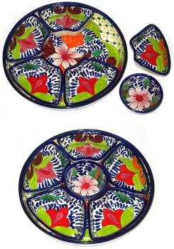 Chip and Dip Talavera Platter