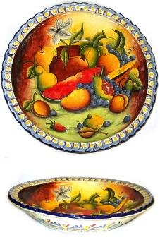 Round Mexican Majolica Bowl