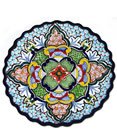 Blue Rimmed Talavera Plate