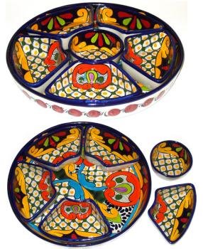 Chip and Dip Talavera Platter